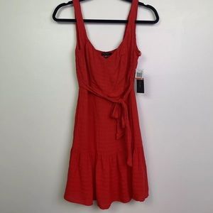 City Studio Dress Red Size XS Tie Waist